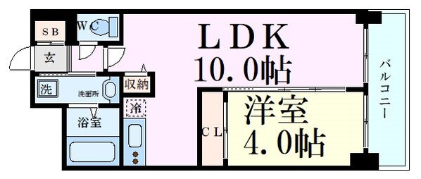 新大阪駅 徒歩10分 14階の物件間取画像